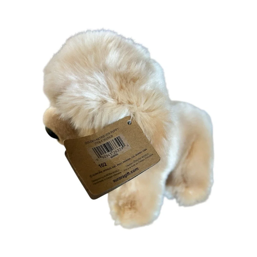 Aurora‎ World Lab Golden Retriever Puppy Dog Stuffed Animal Cuddle Plush NWT